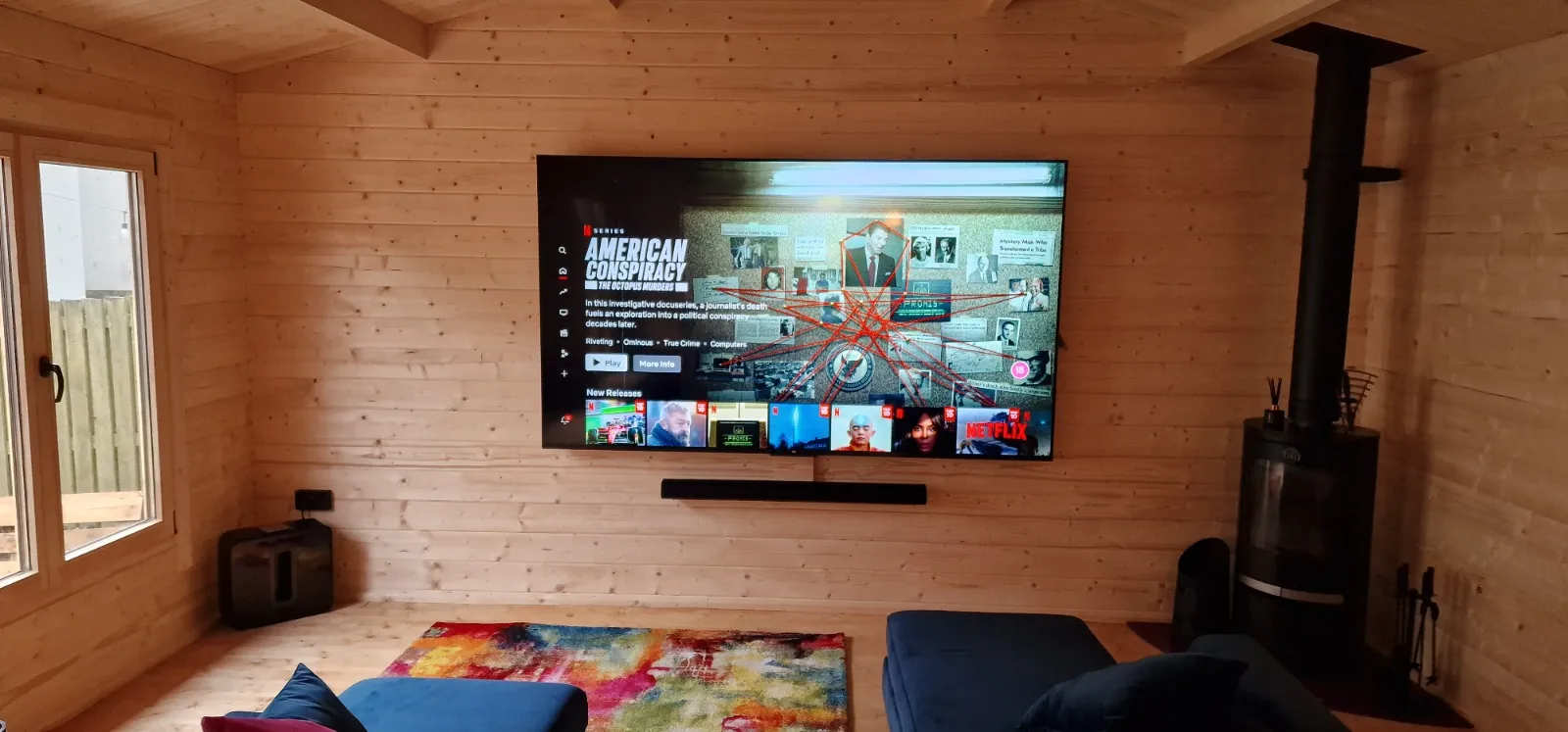 TV supply and Installation in a Man Cave by Sound and Vision at Home